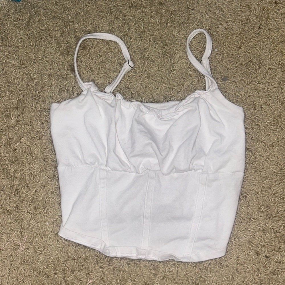 Hollister White Tank